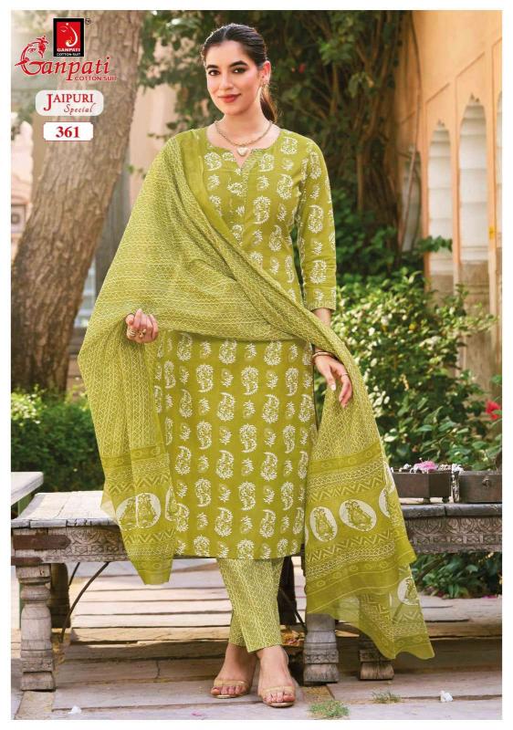 Ganpati jaipuri vol-18 designer kurties wholesale market calcutta